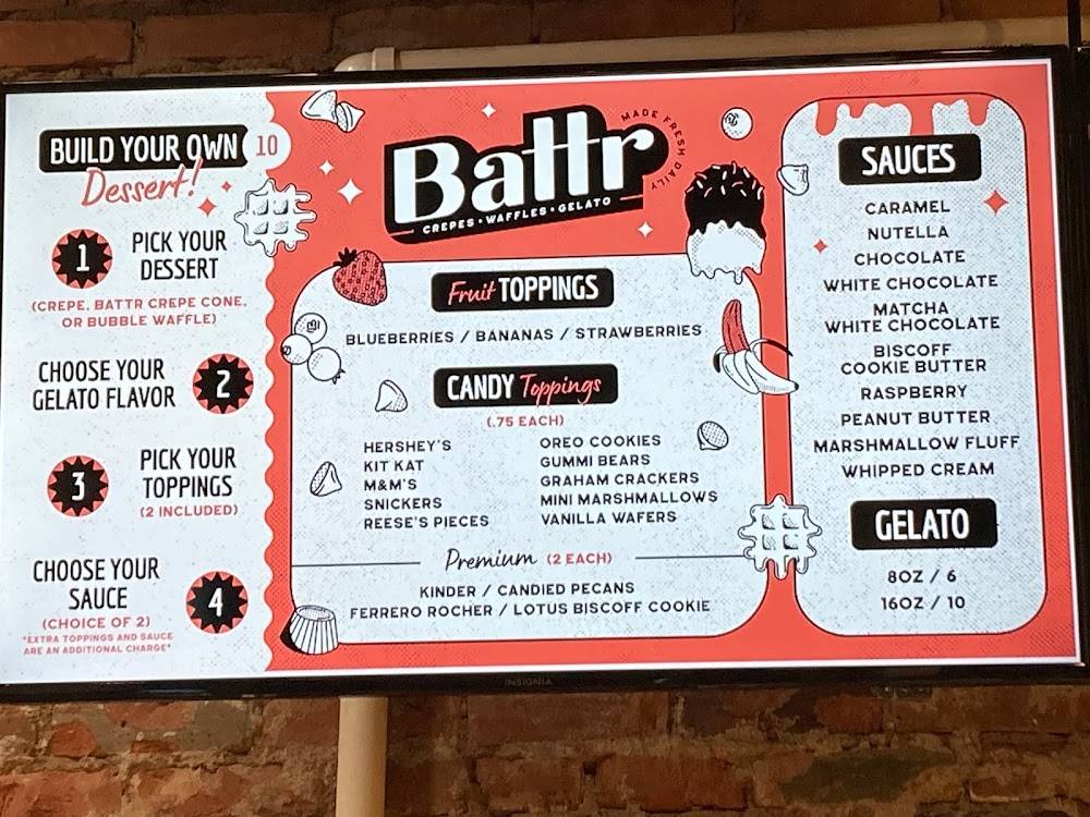 Battr меню