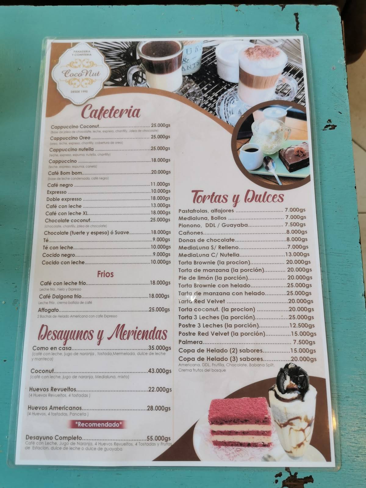 Coco Nut меню