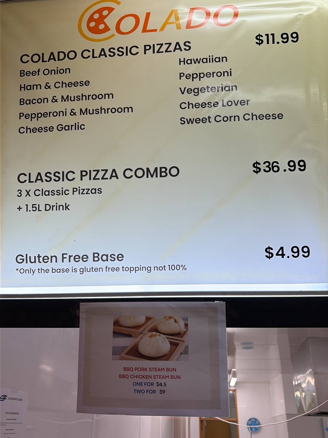 Colado Pizza меню