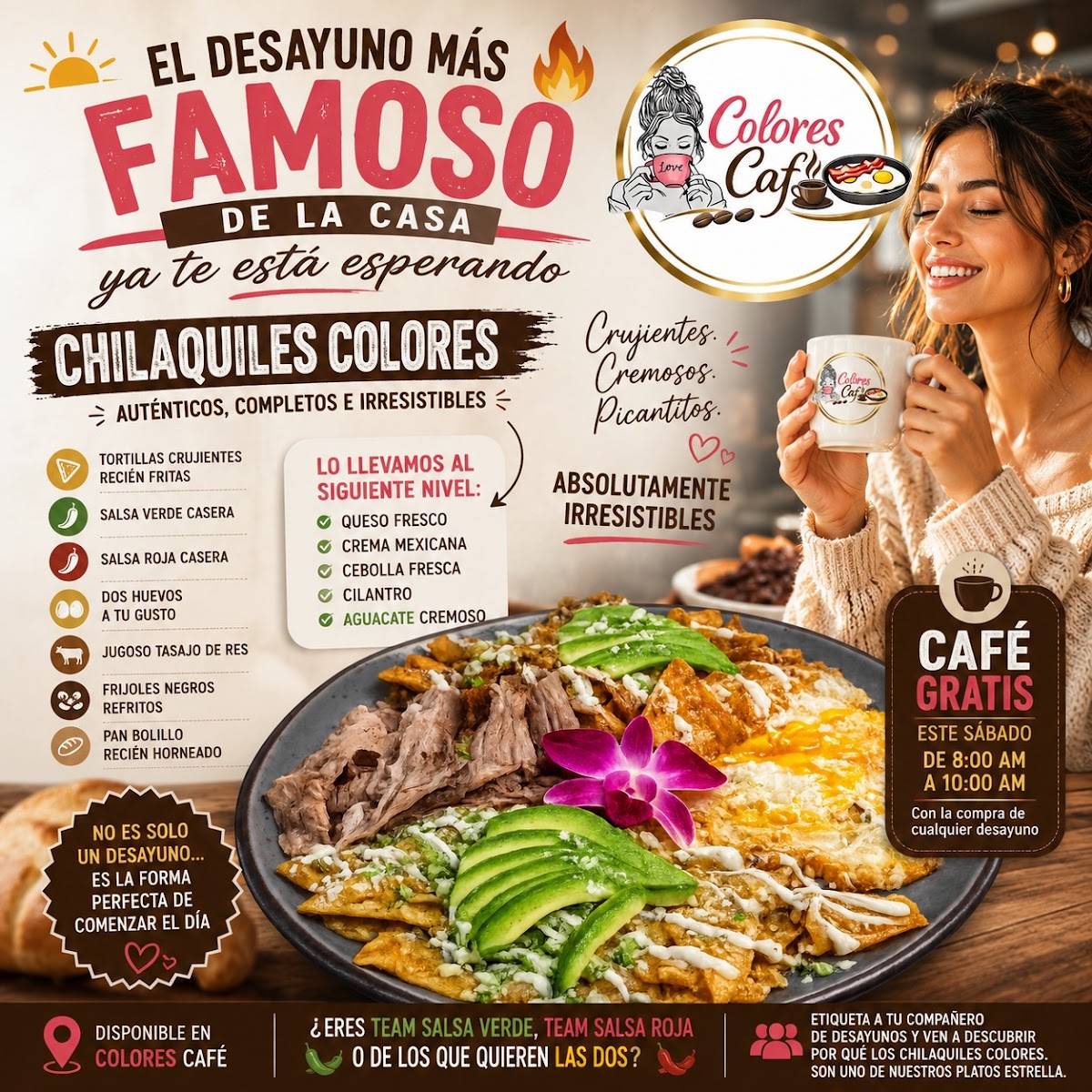 Colores Café меню
