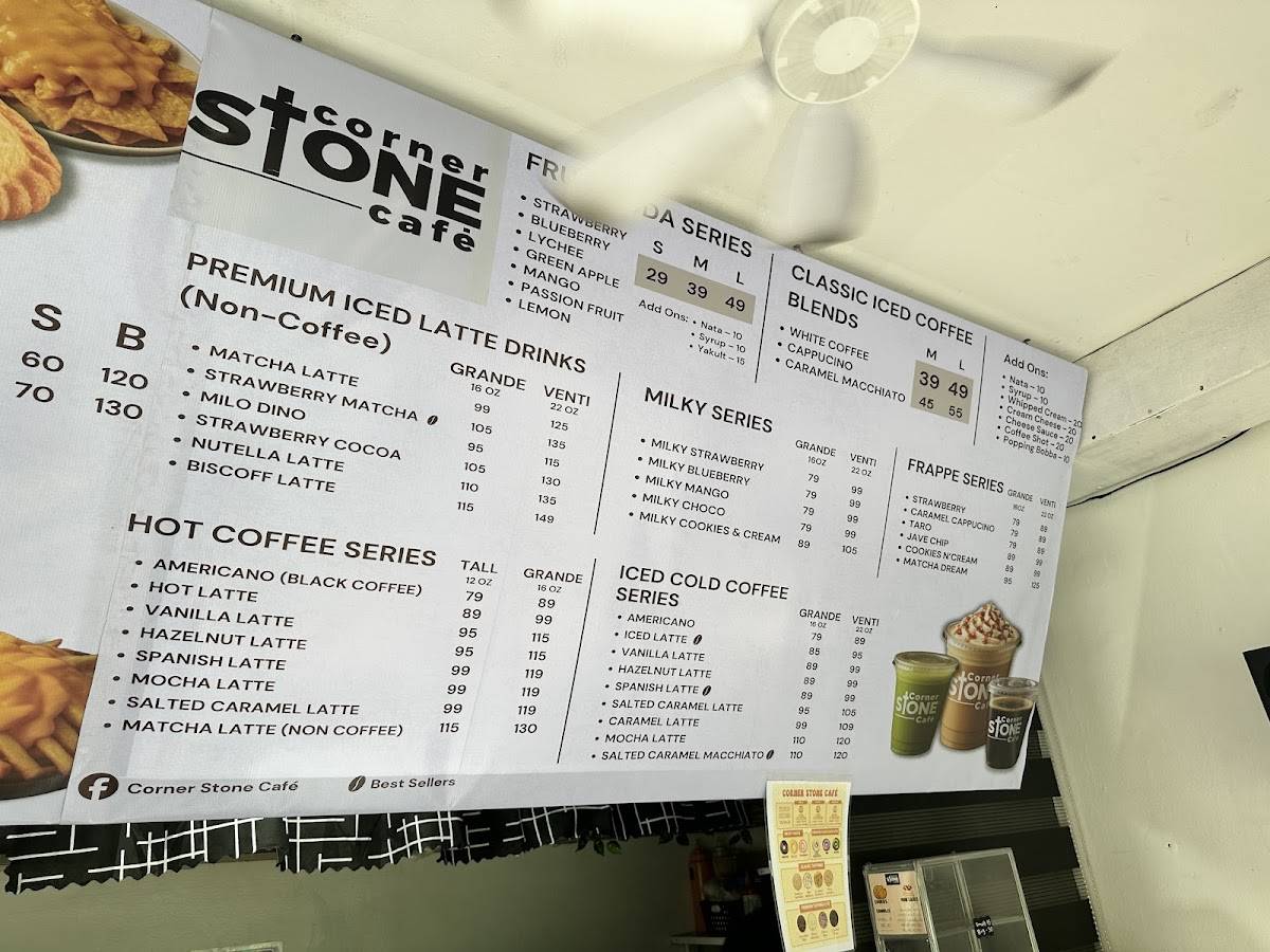 Cornerstone Cafe меню