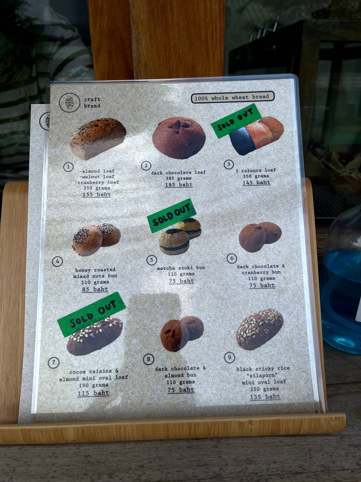 Craft Bread меню