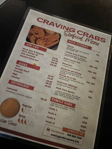 Cravingcrabs меню