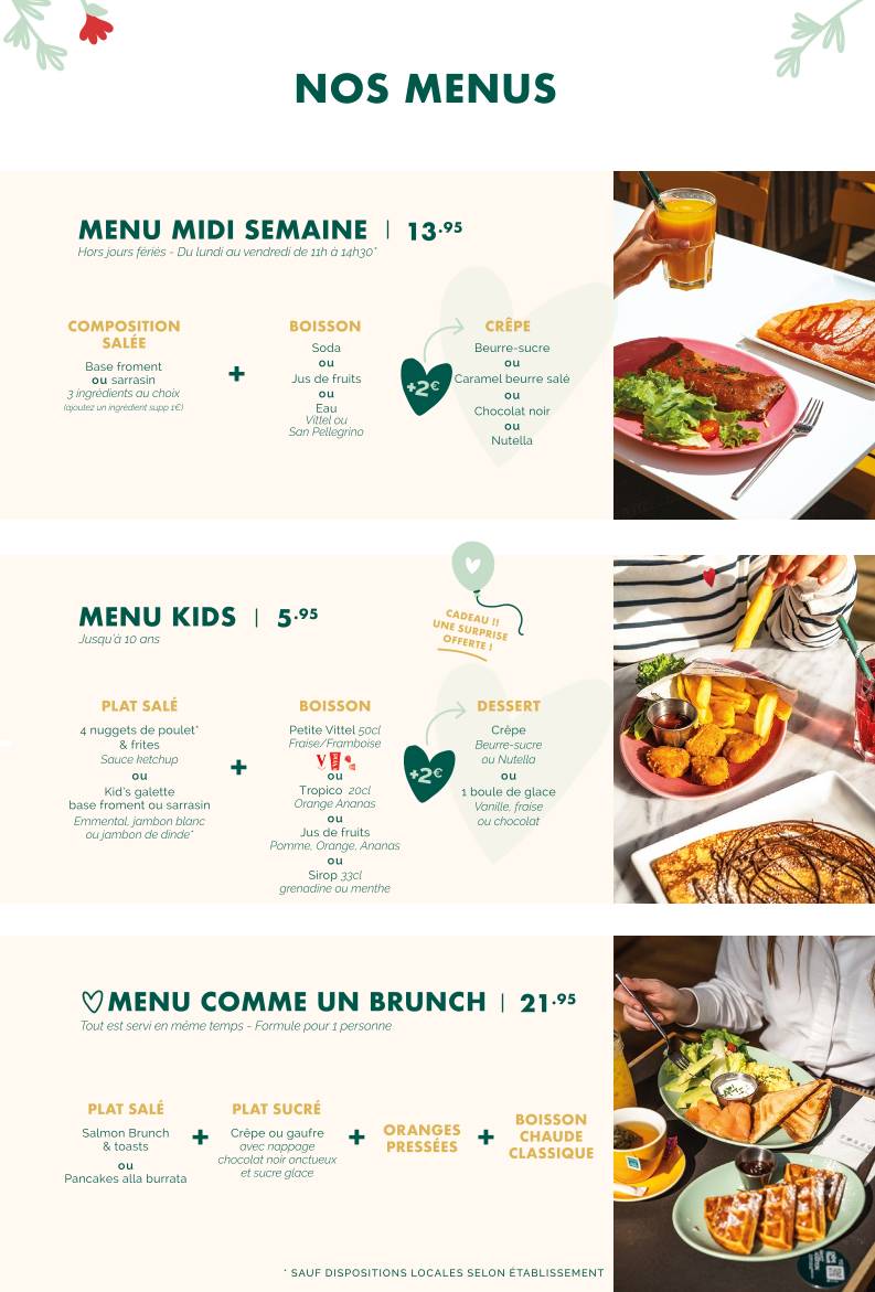 Crêpe Touch Mérignac меню