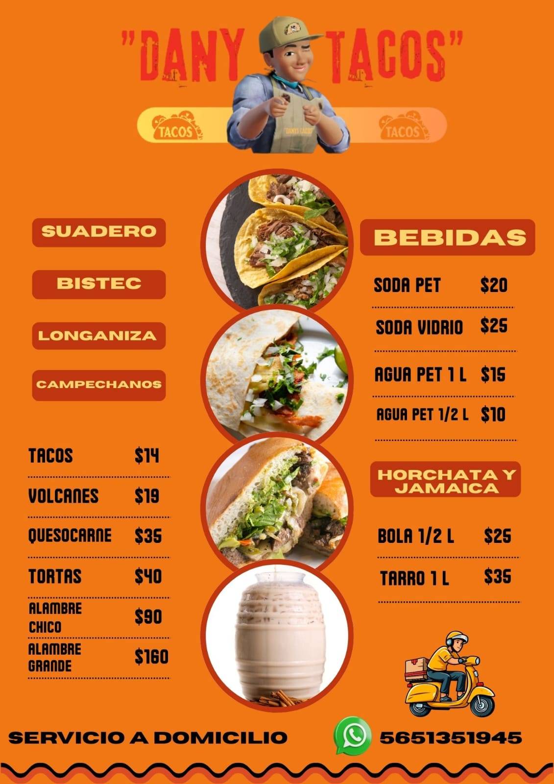 DANY TACOS меню