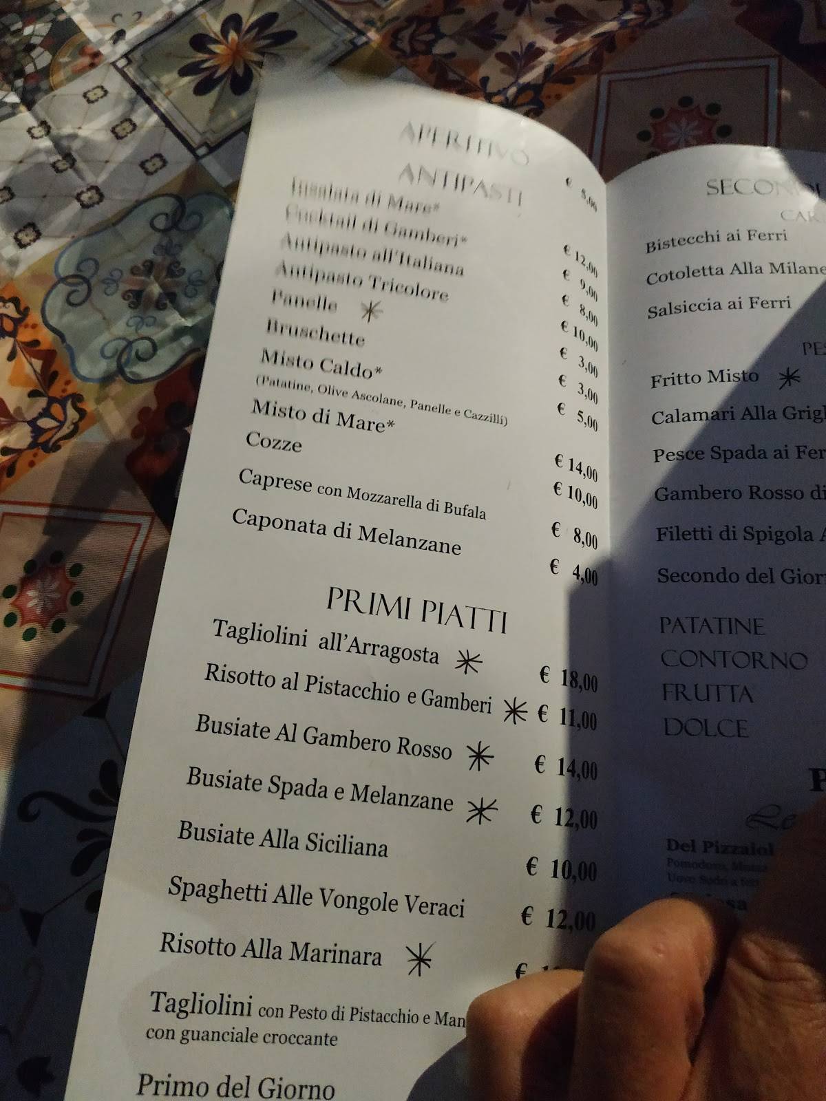 Pizzeria Da Giulio меню
