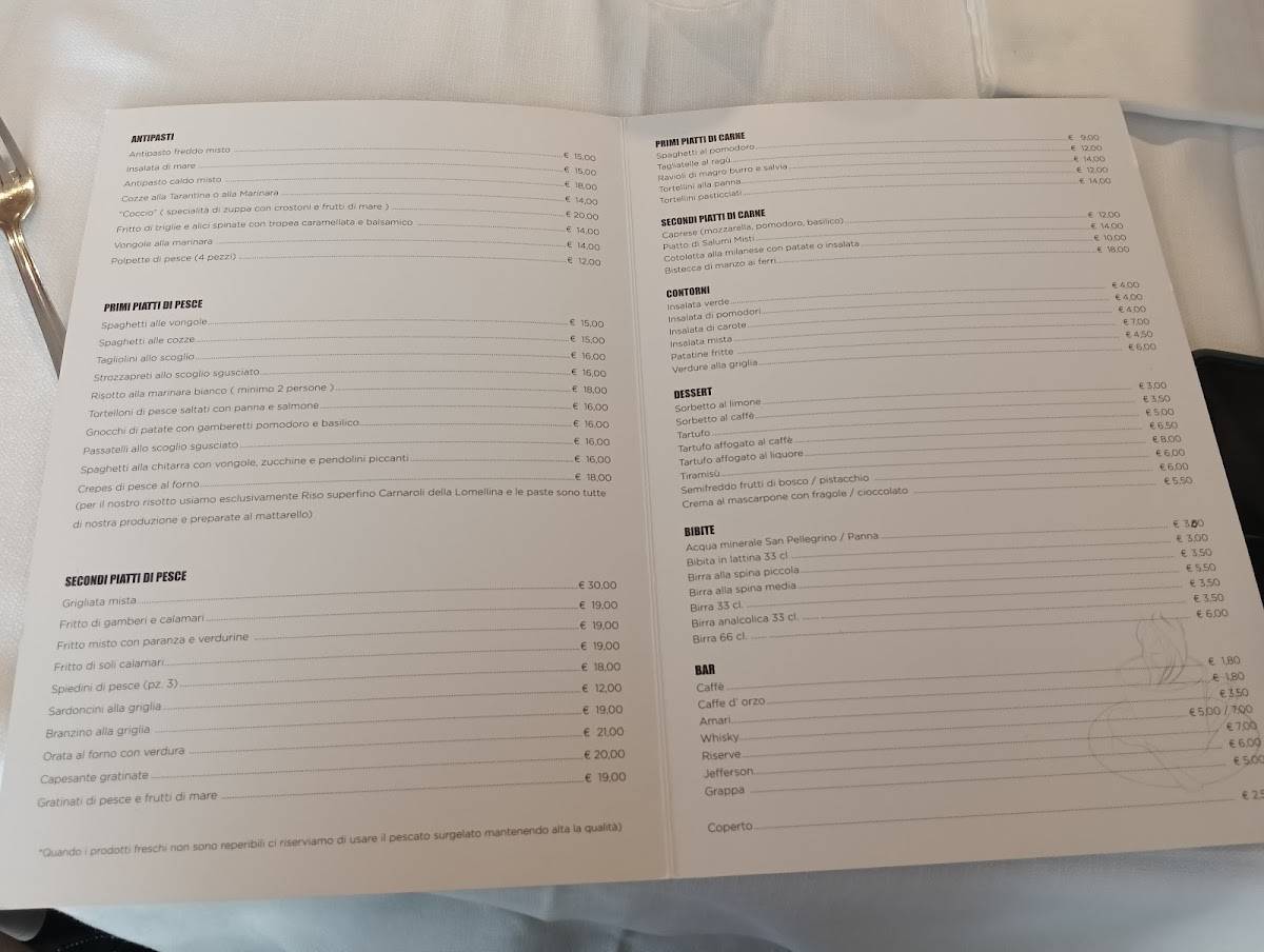 Da Lele Rimini меню