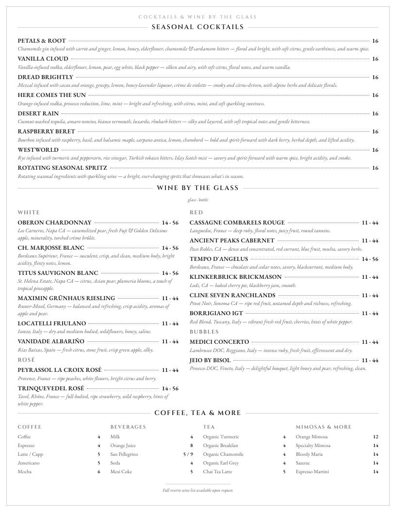 Table 33 меню