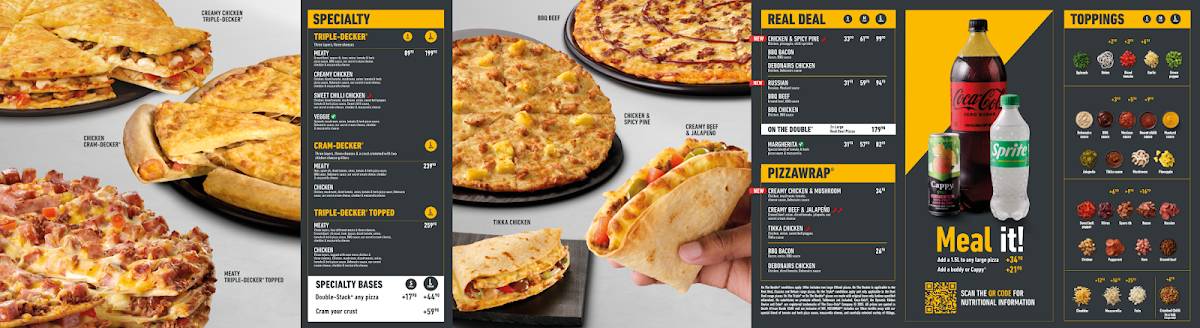 Debonairs Pizza Engen Riversdale меню