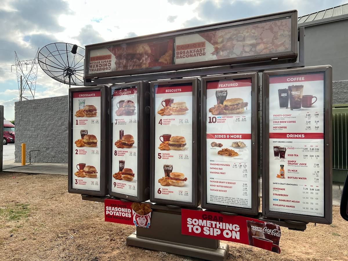 Wendy's меню