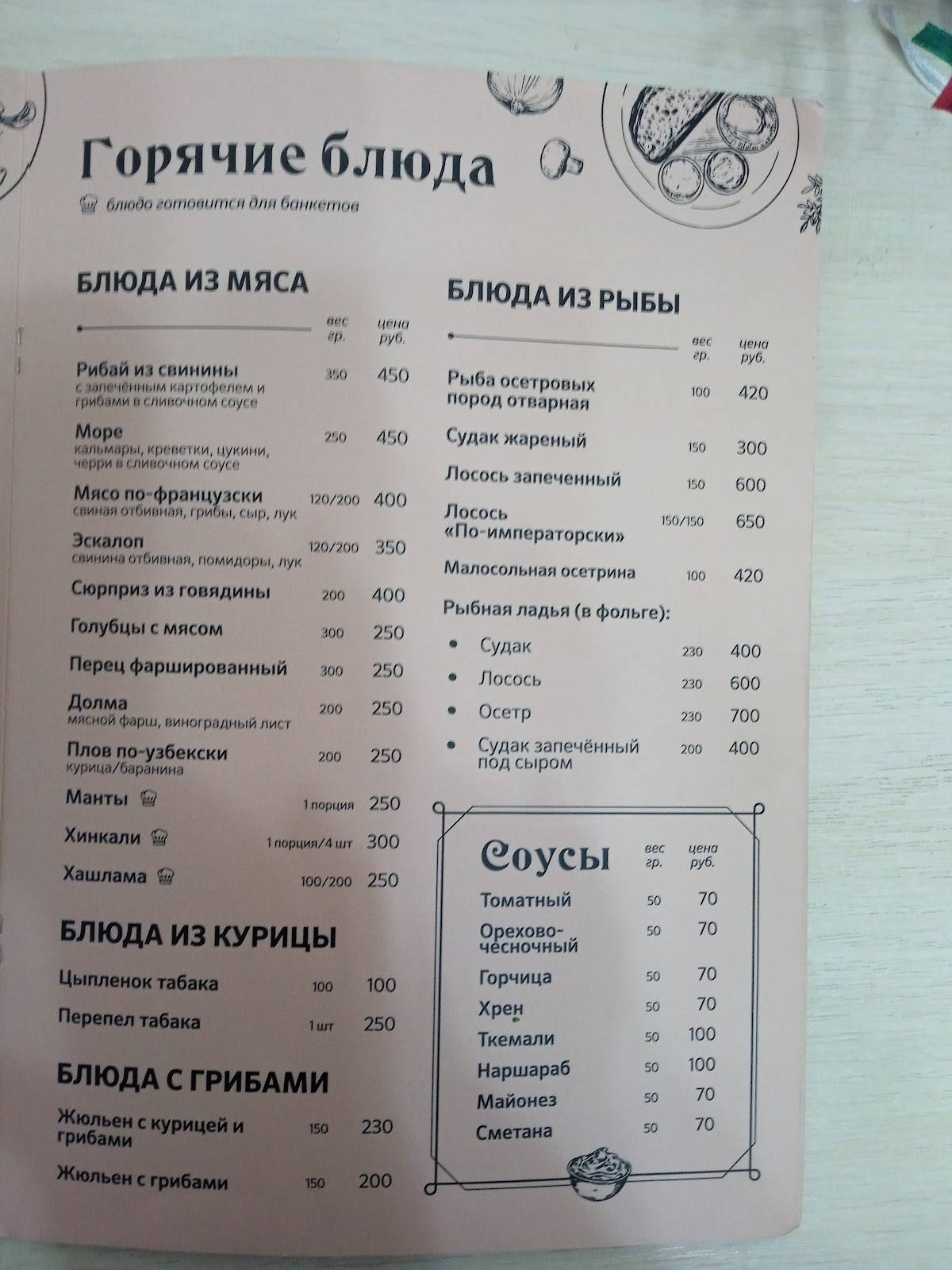 Дельта меню