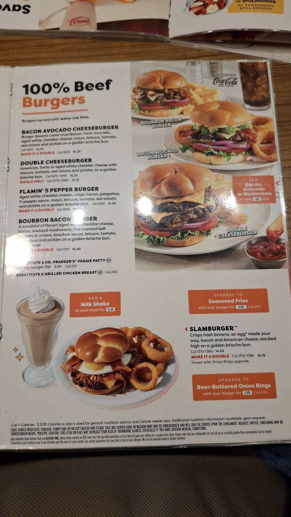 Denny's Restaurant меню
