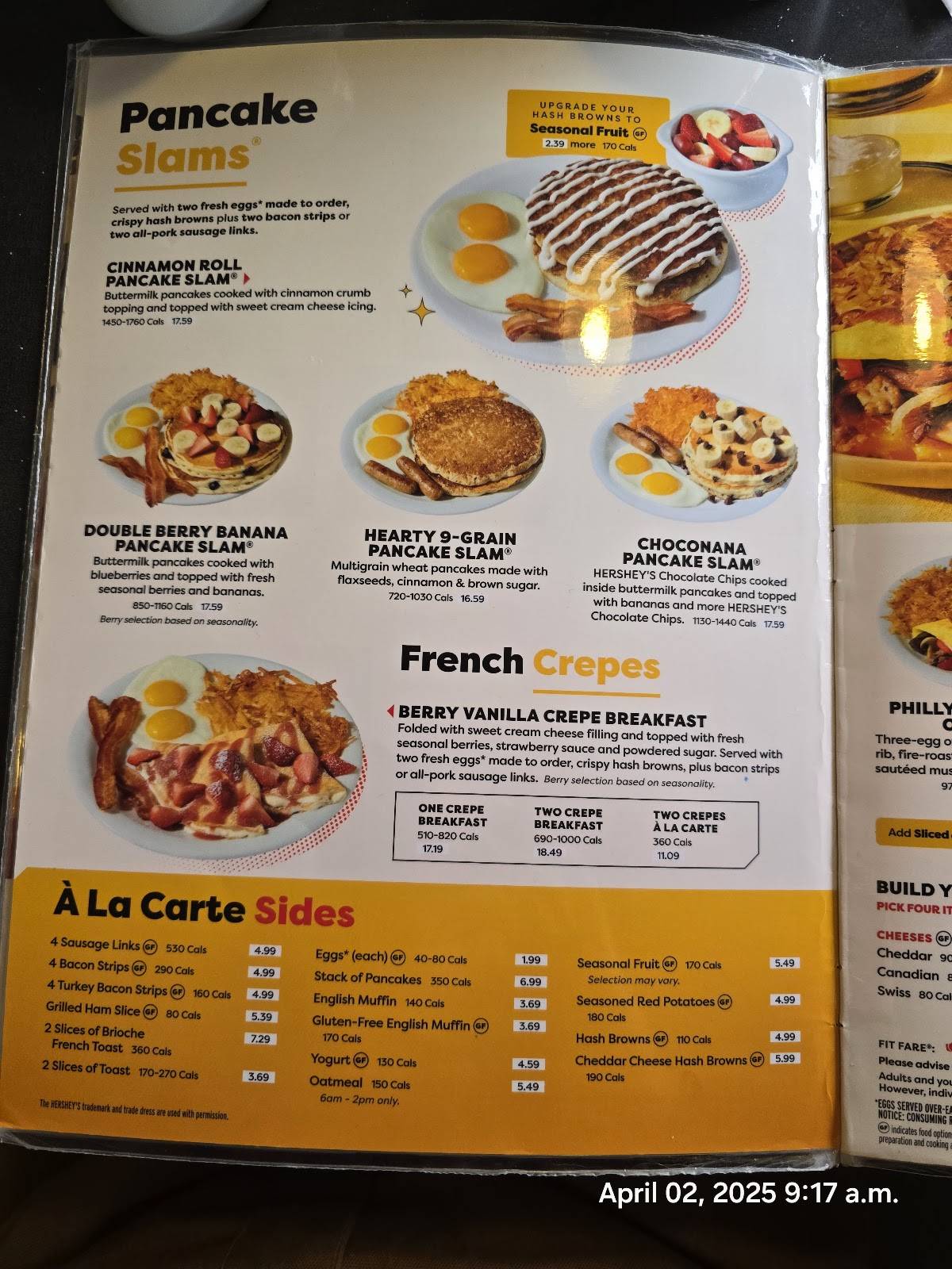 Denny's Restaurant McKnight меню