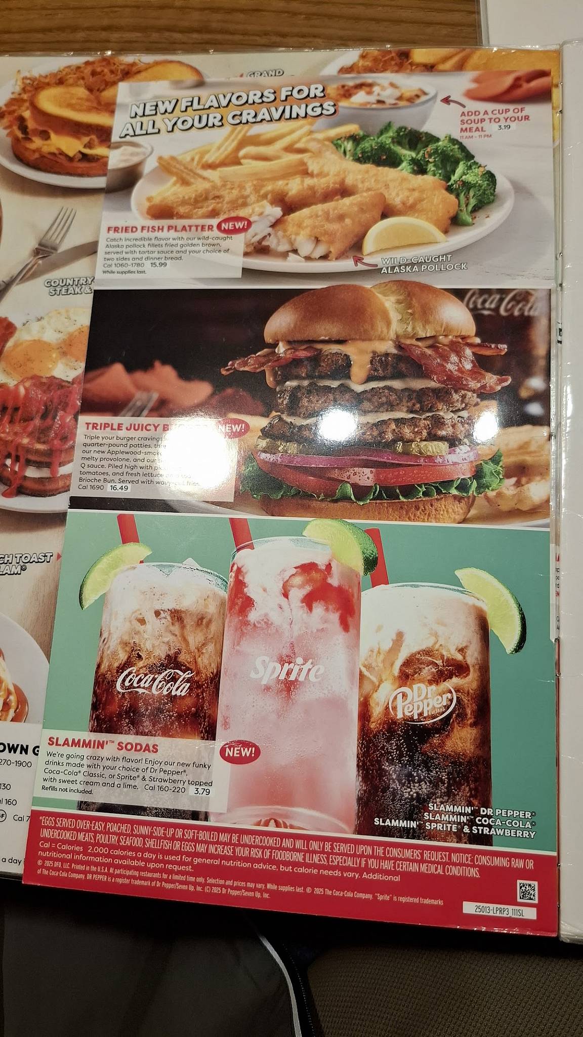 Denny's Restaurant меню