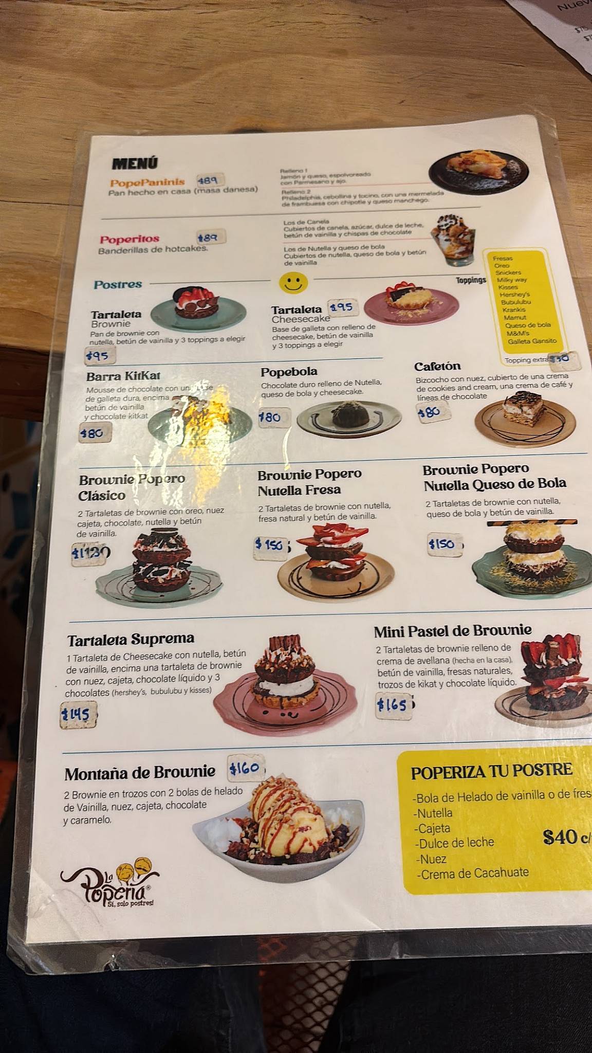 La Poperia меню
