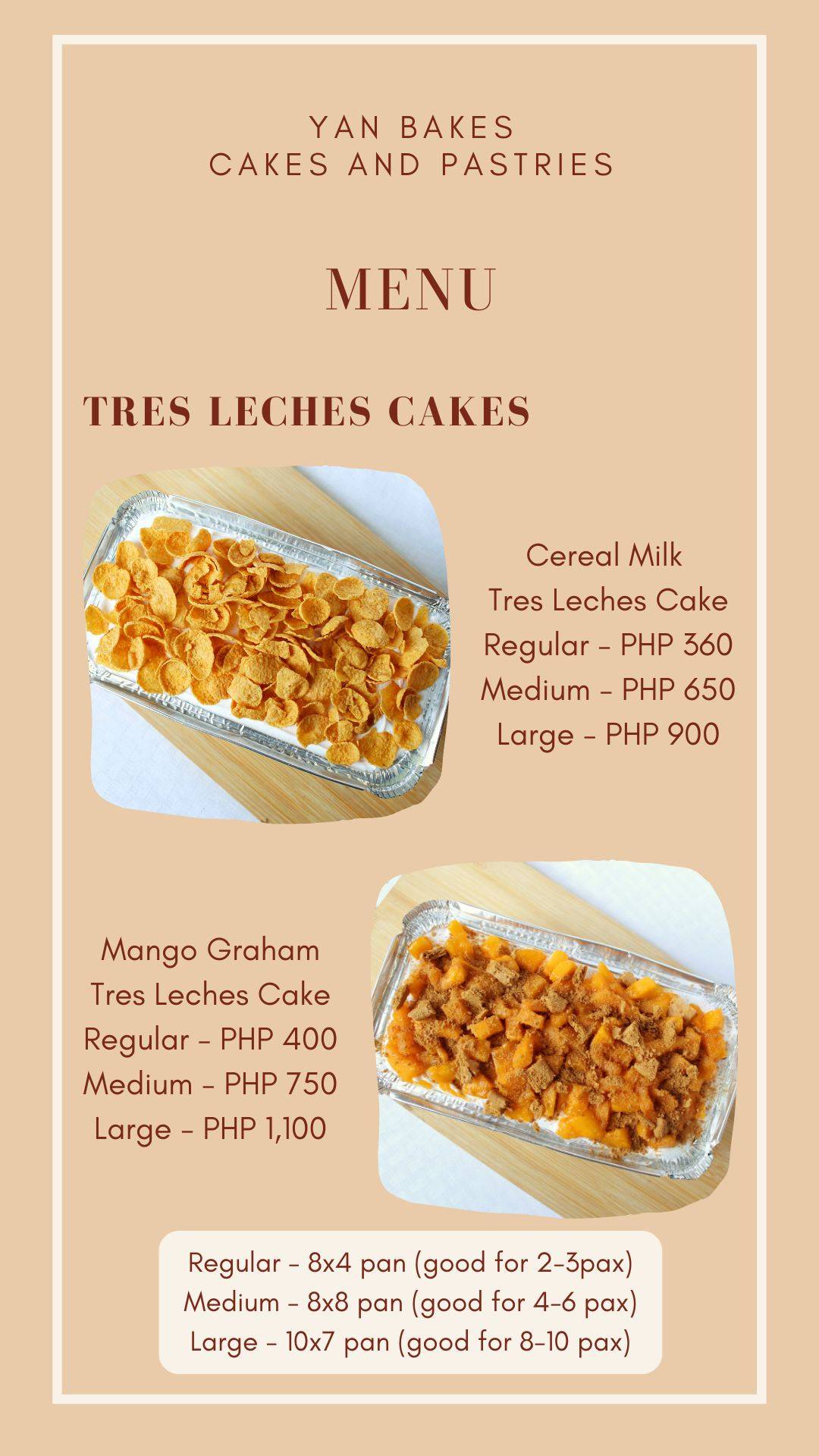 Yan Bakes меню