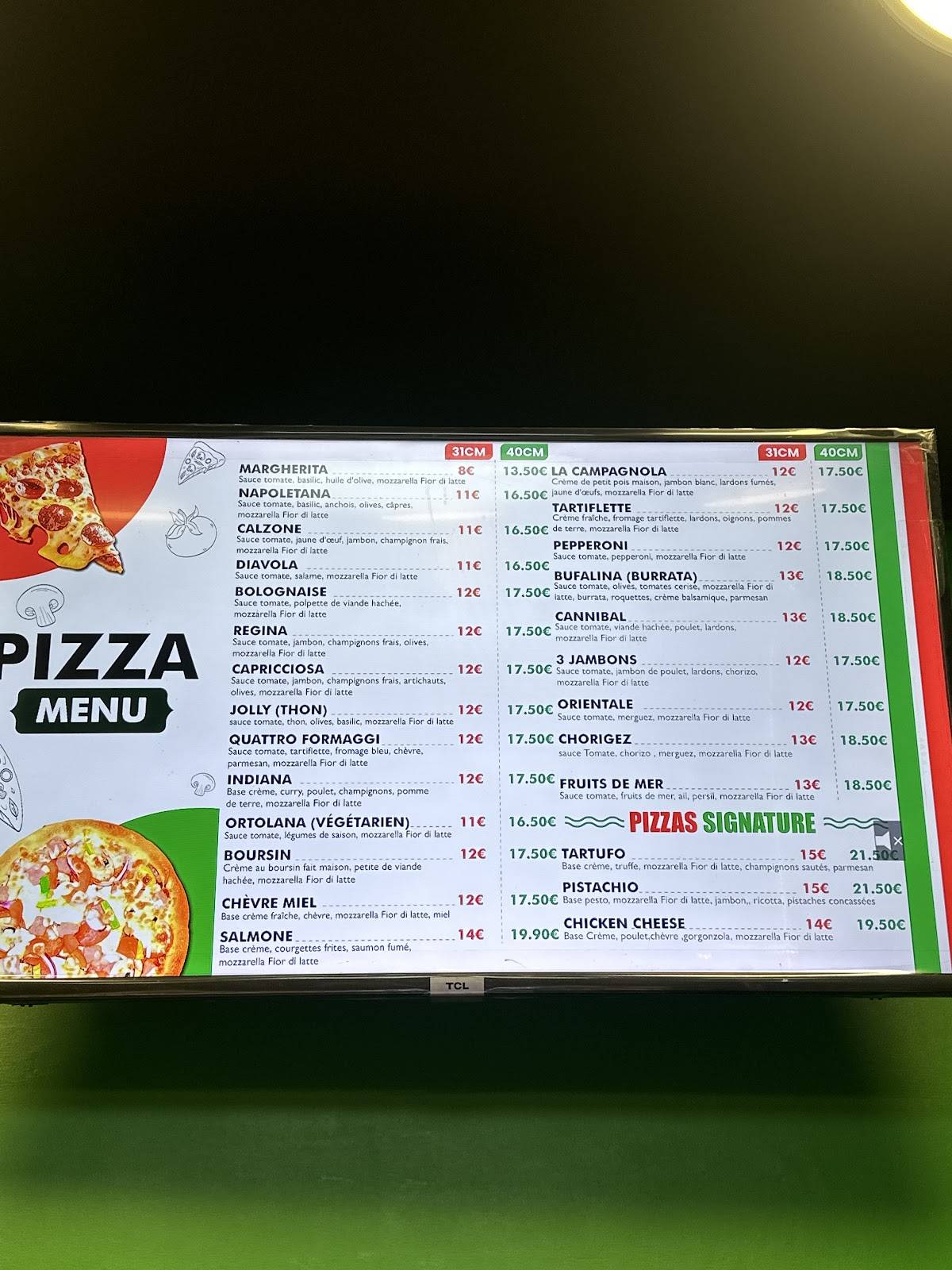 Di Napoli меню