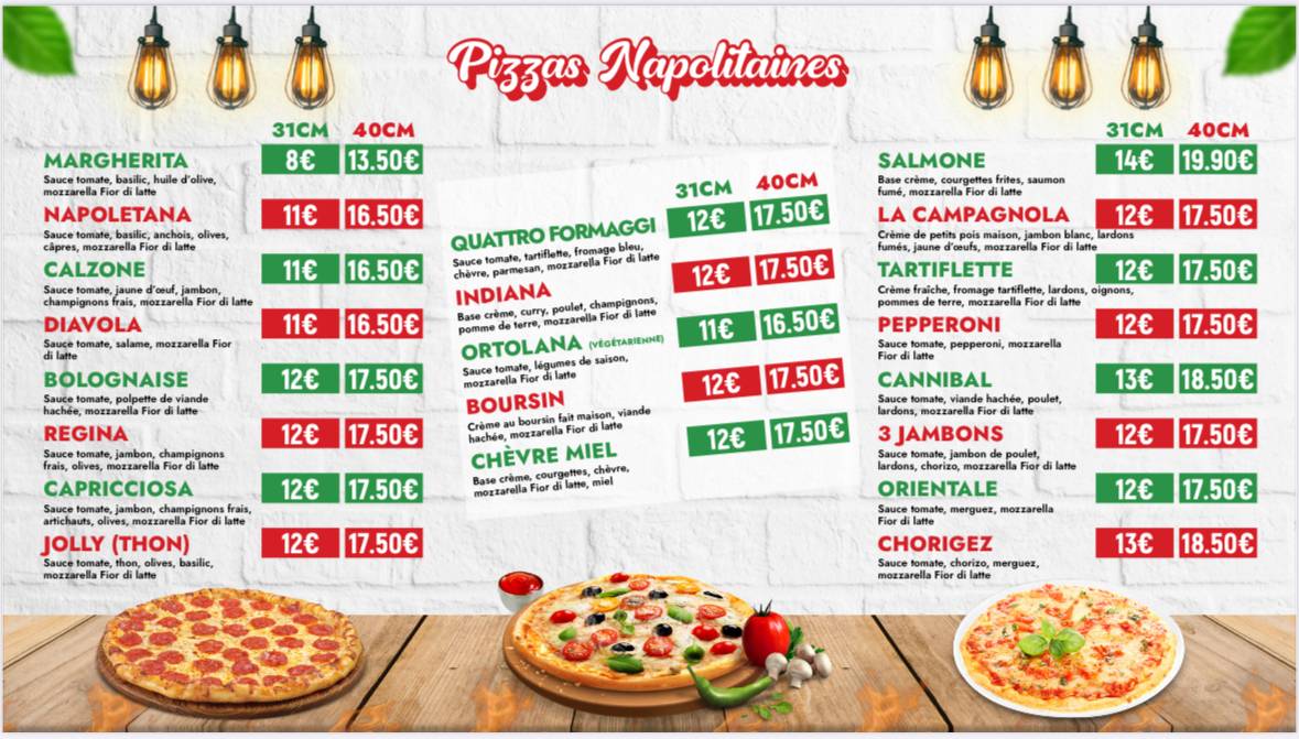 Di Napoli меню