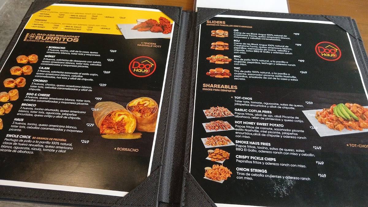 Dog Haus меню