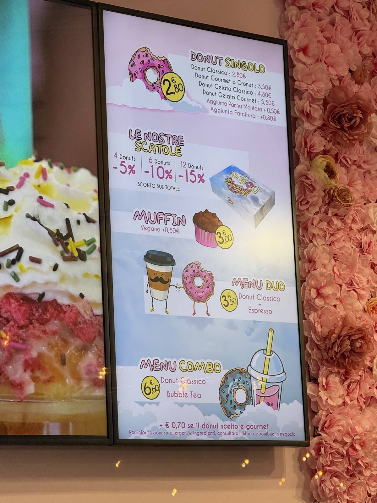 Dreams Donuts меню