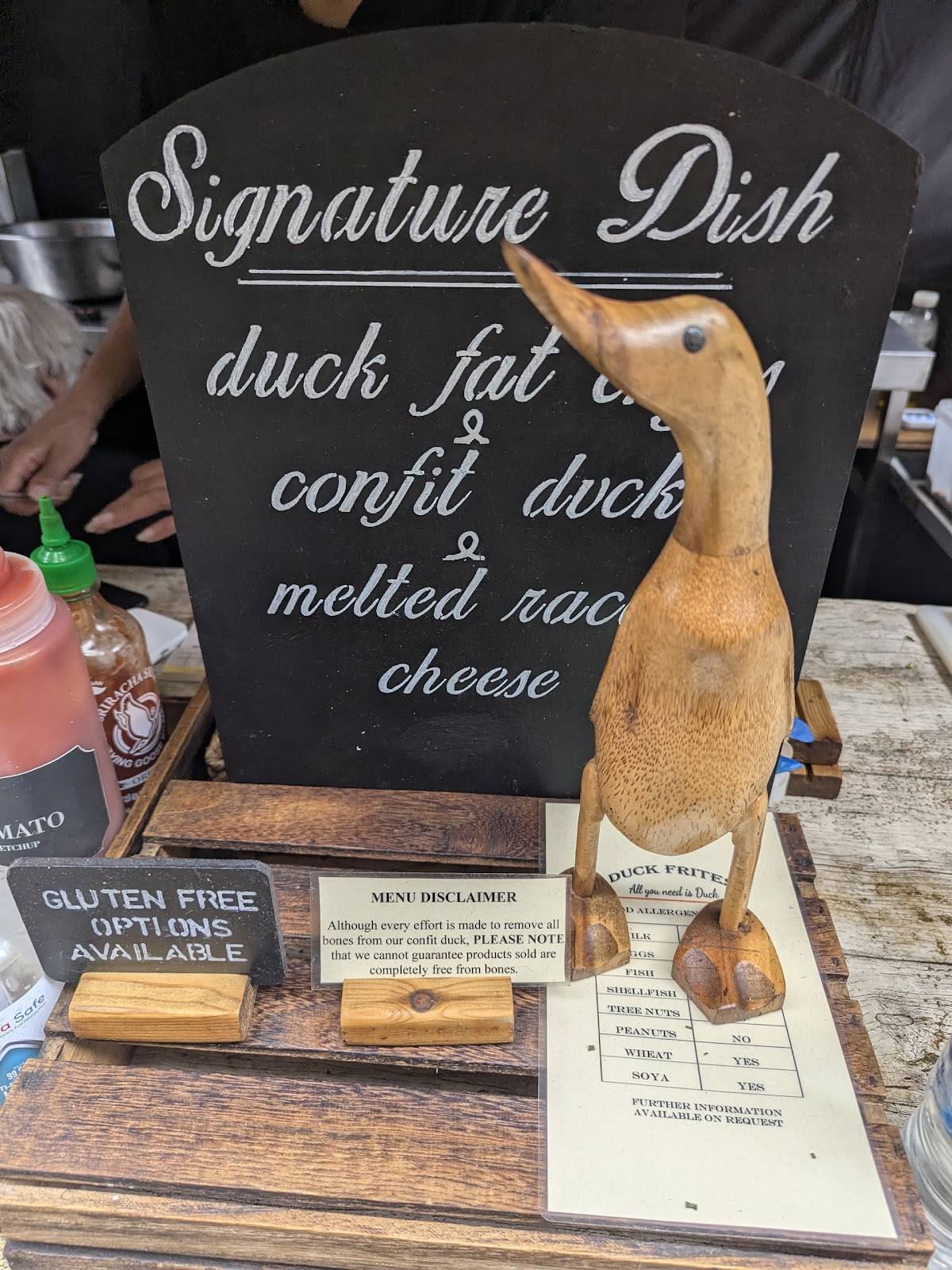 Duck Frites меню