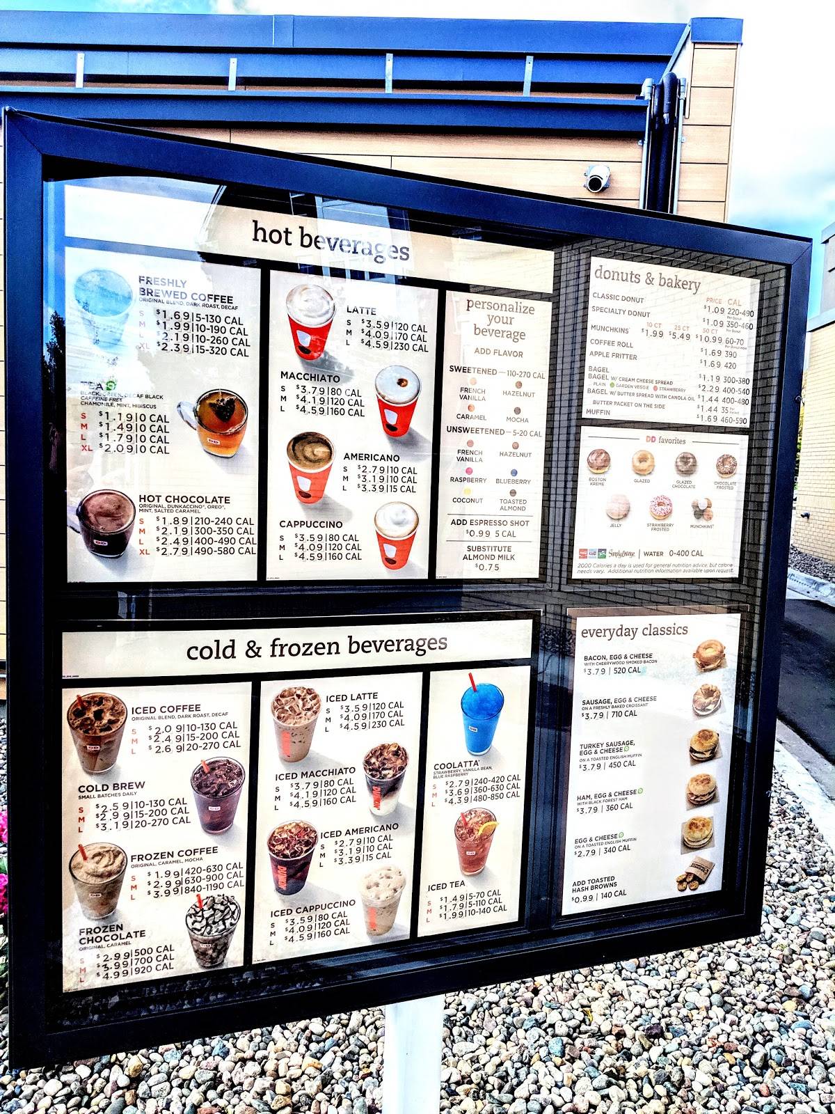Dunkin' меню