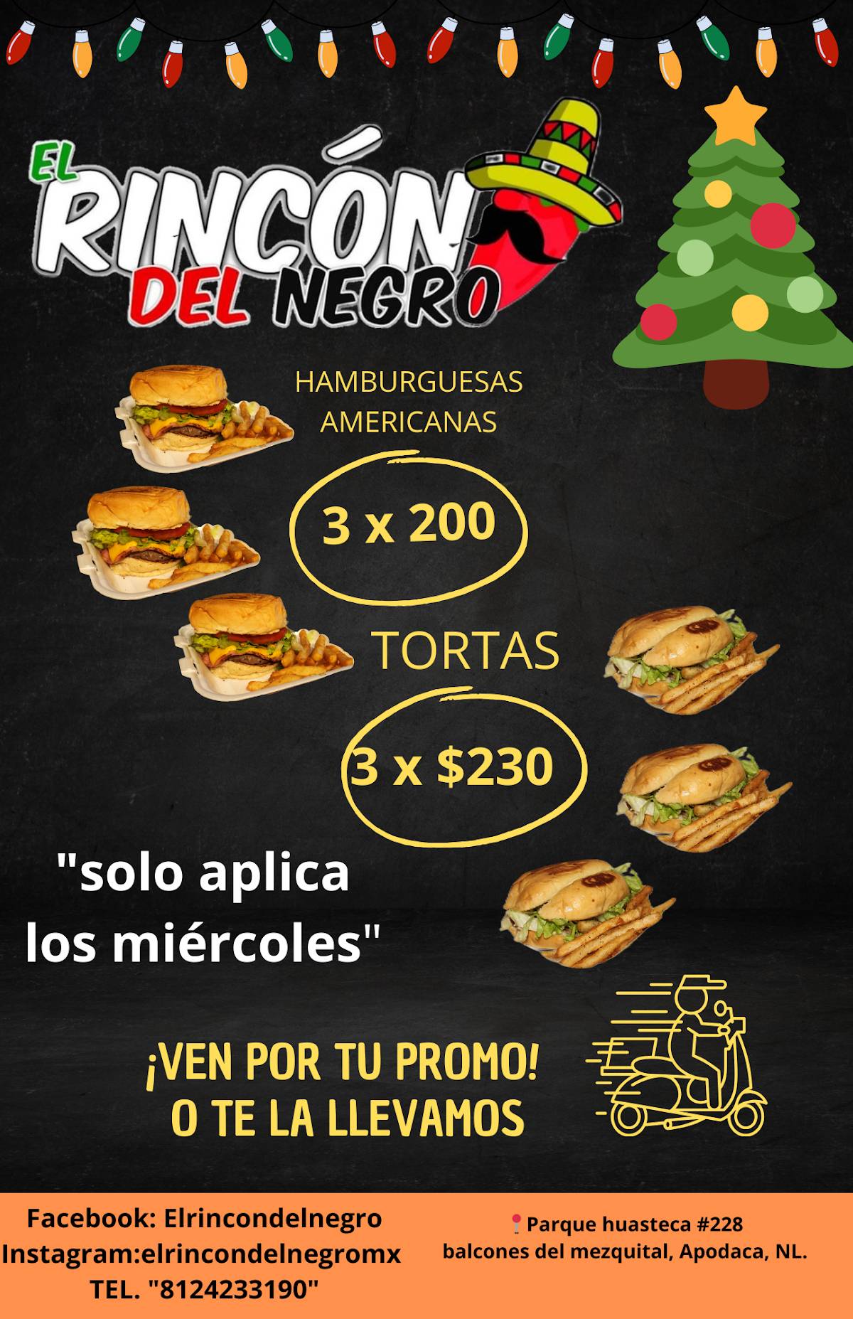 EL RINCÓN DEL NEGRO меню