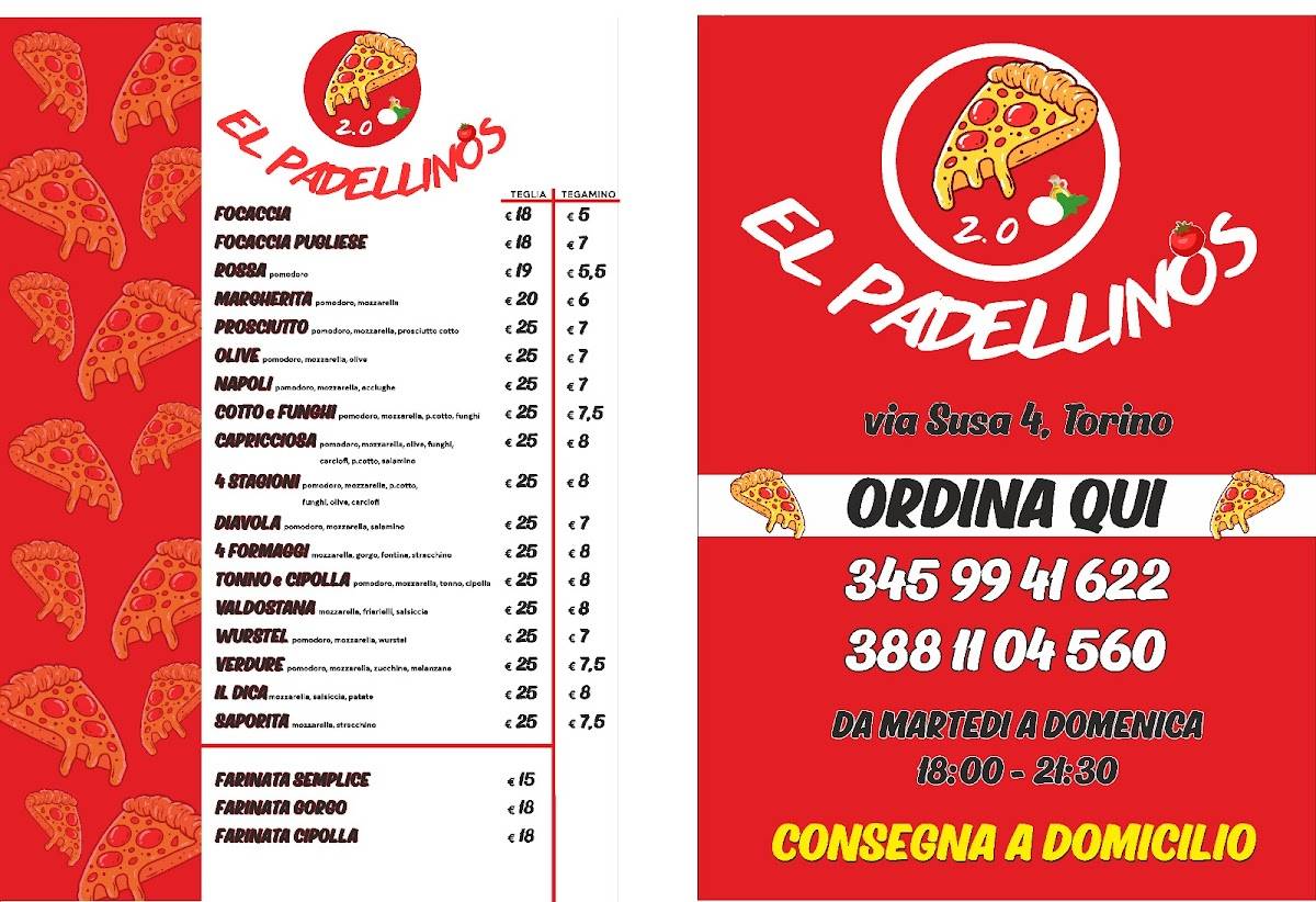 ELPADELLINOS 2.0 меню