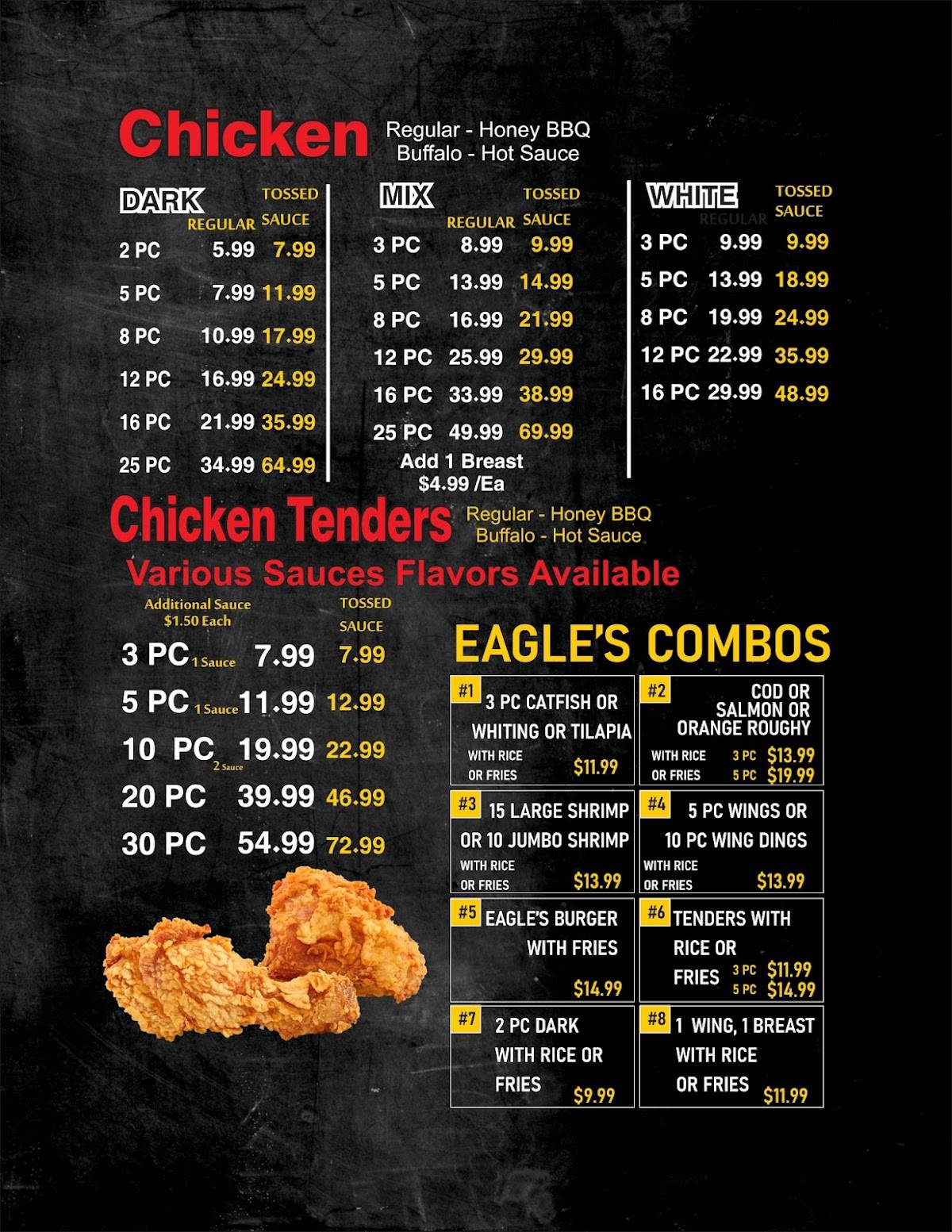 Eagles's Cafe II меню