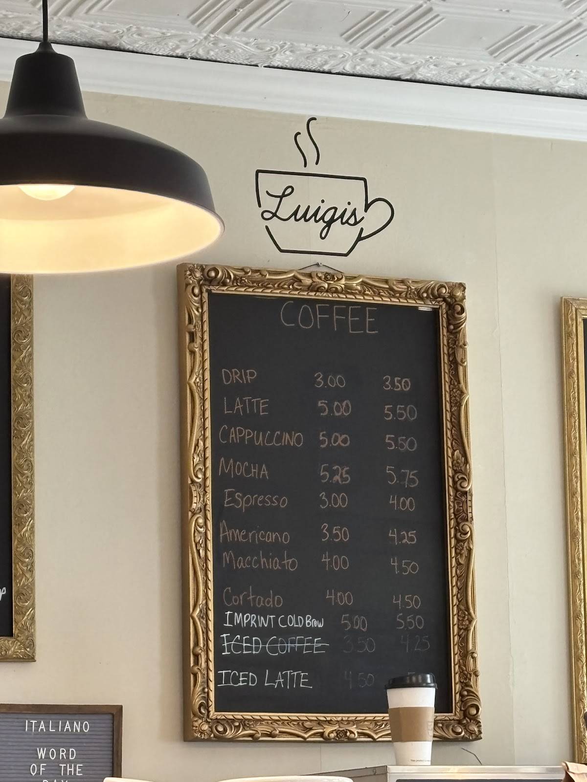Luigis меню