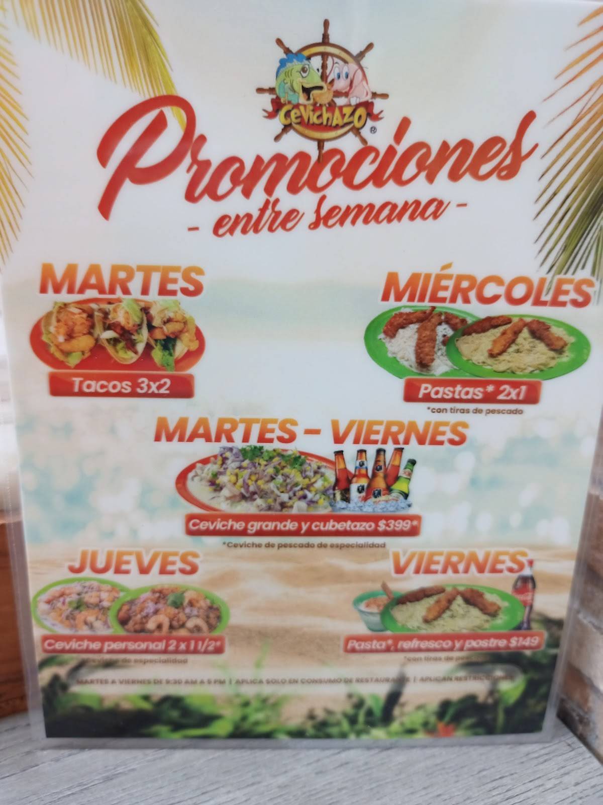 El Cevichazo меню