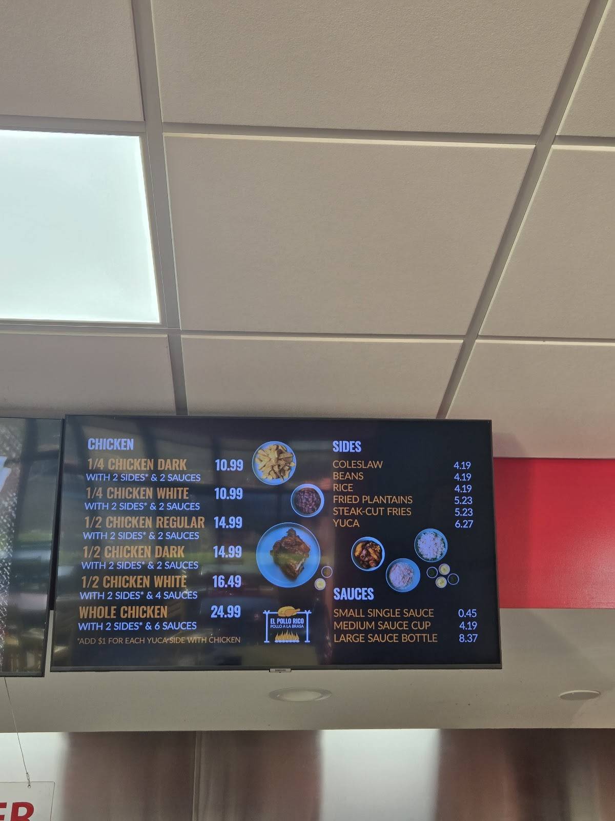 El Pollo Rico меню