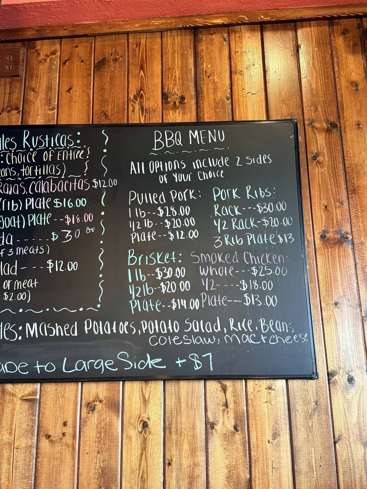 El Taco Rústico меню