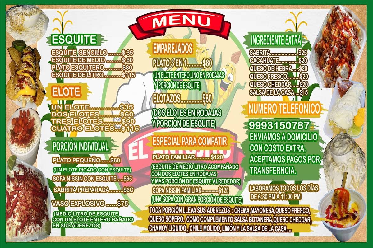 El antojito меню