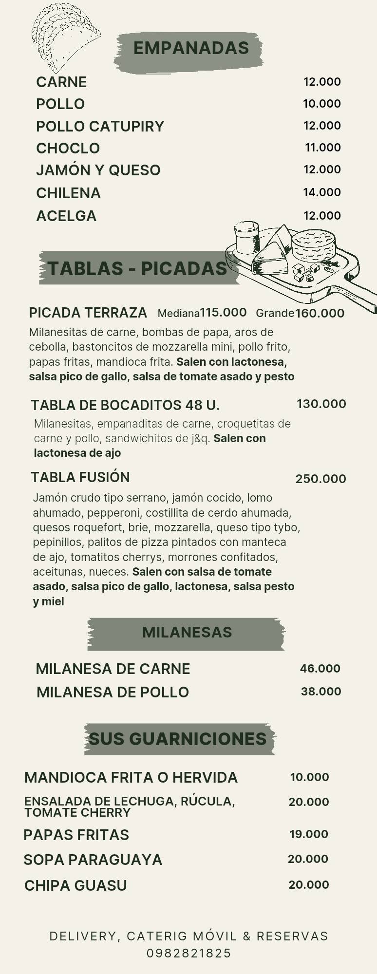 Fusión Altitud Rooftop меню