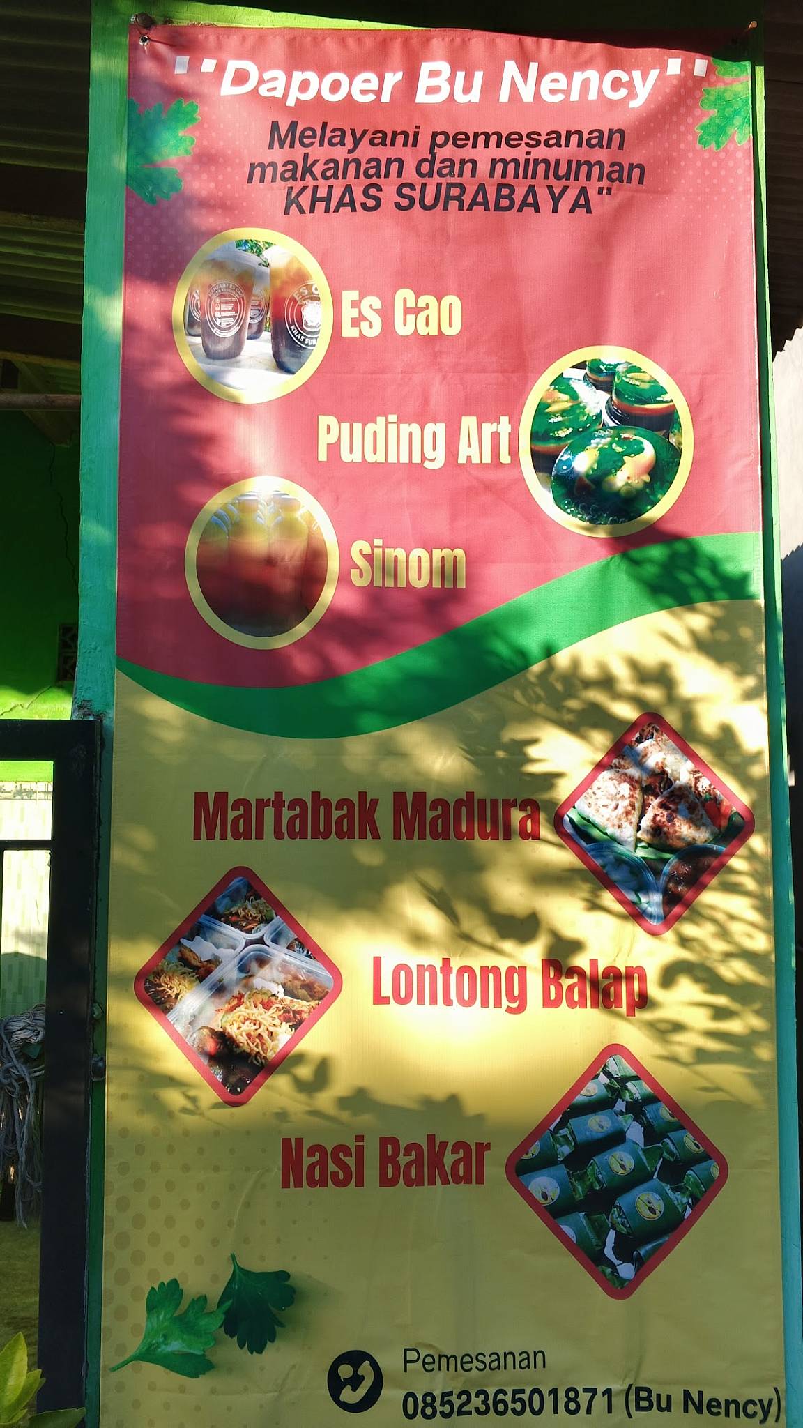 Es Cao Dan Nency Catering меню