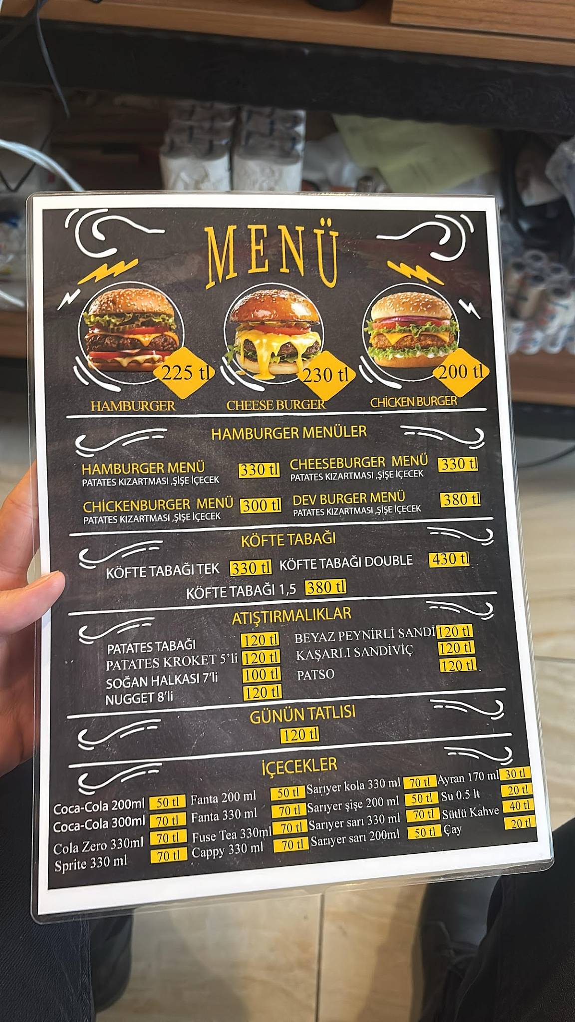 FEL'S burger меню