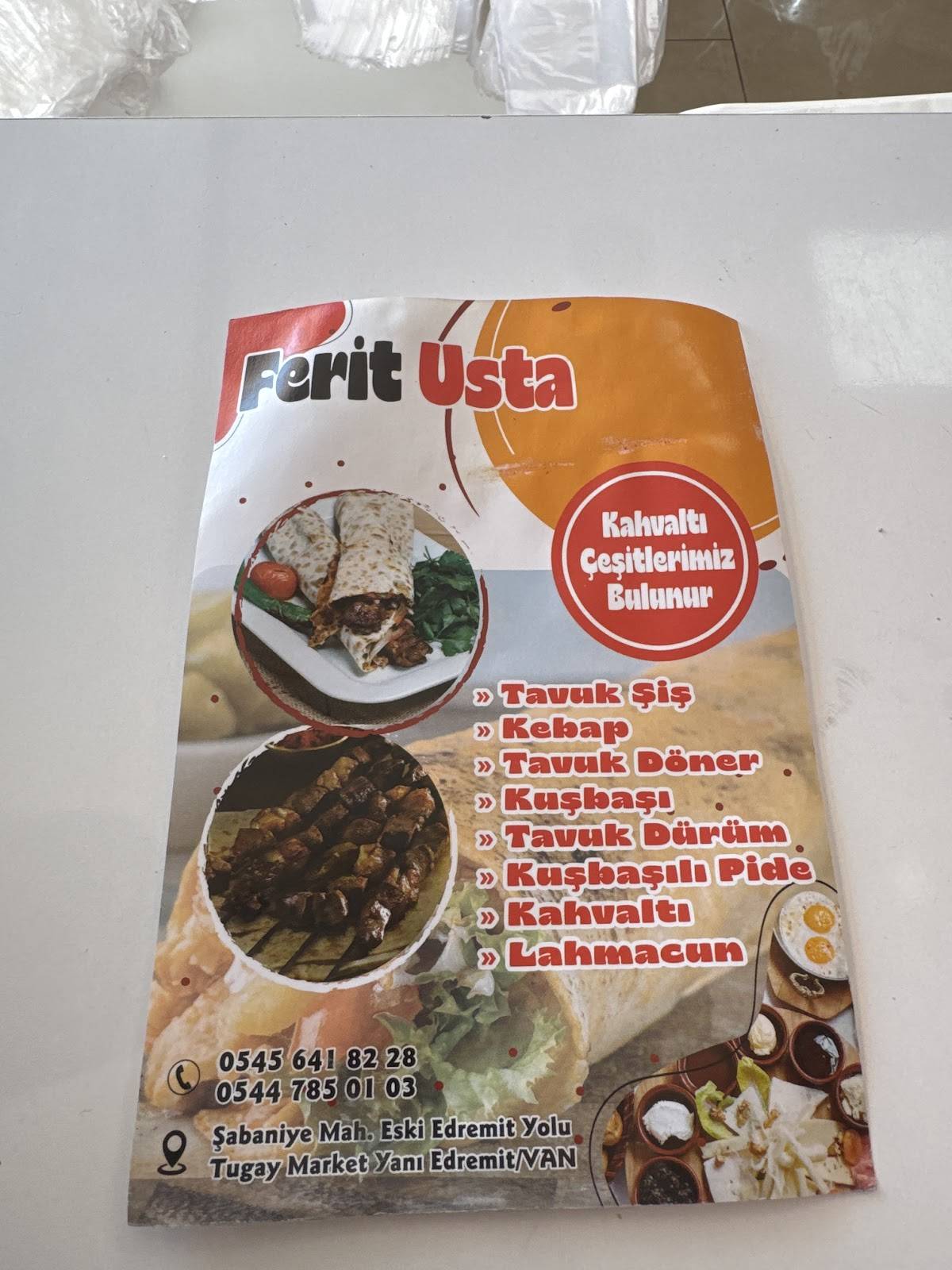 FERİT USTA DÖNER & LAHMACUN & PİDE SALONU меню