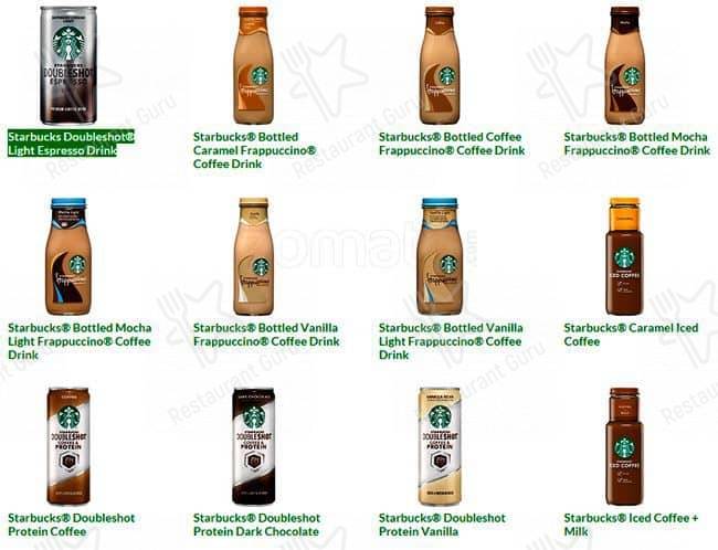 Starbucks Coffee Company меню