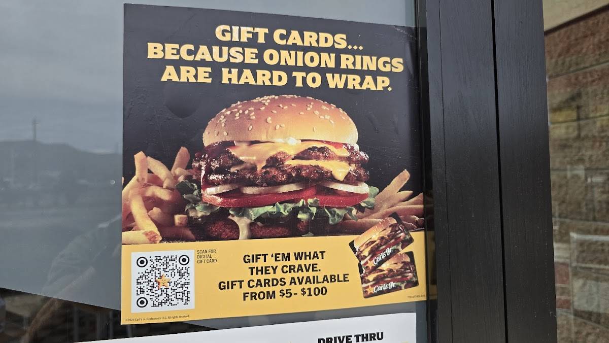Carl's Jr. меню