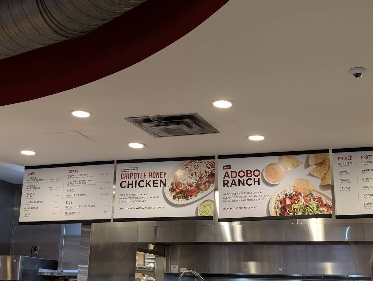 Chipotle Mexican Grill меню