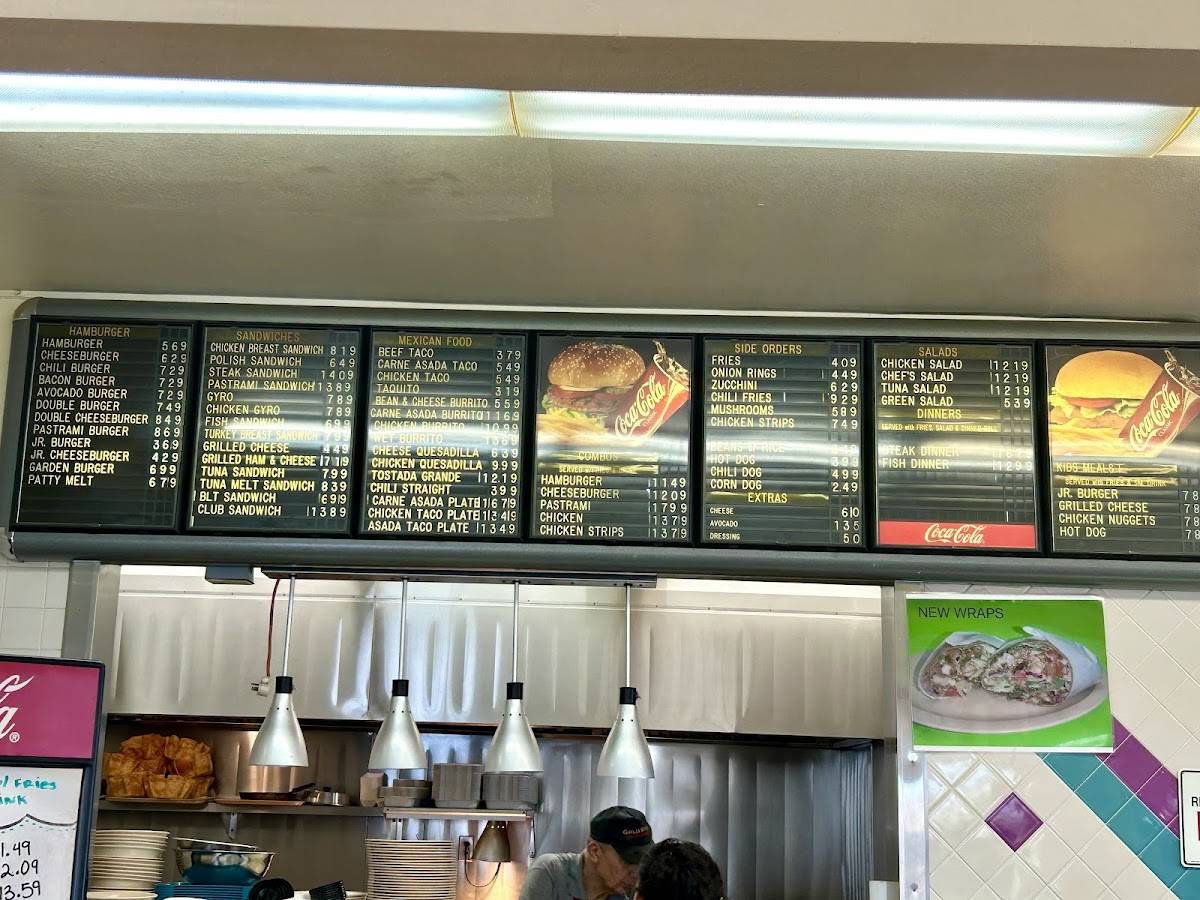 Gold Star Hamburgers меню