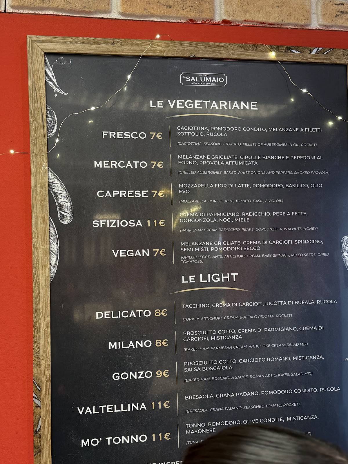 IL SALUMAIO меню