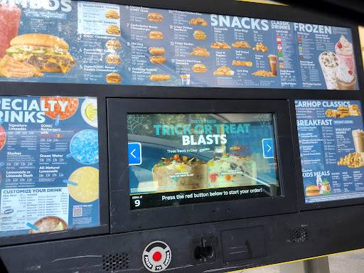 Sonic Drive-In меню
