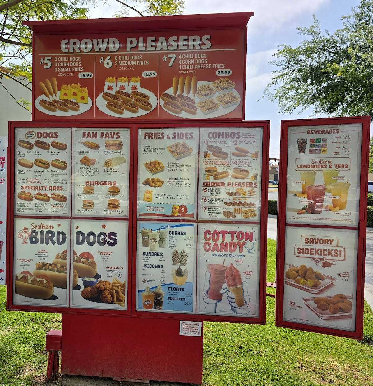 Wienerschnitzel меню