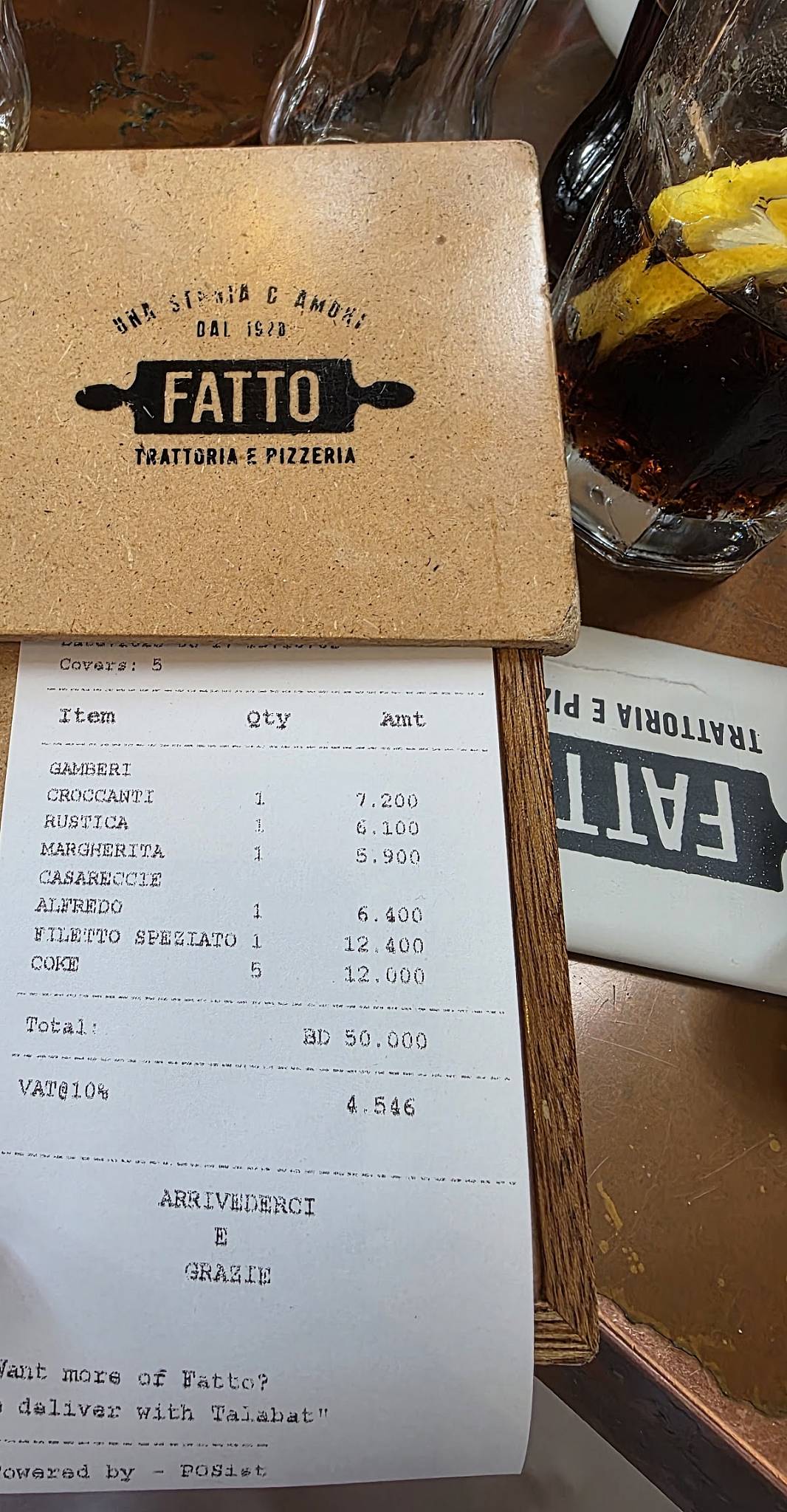Fatto меню