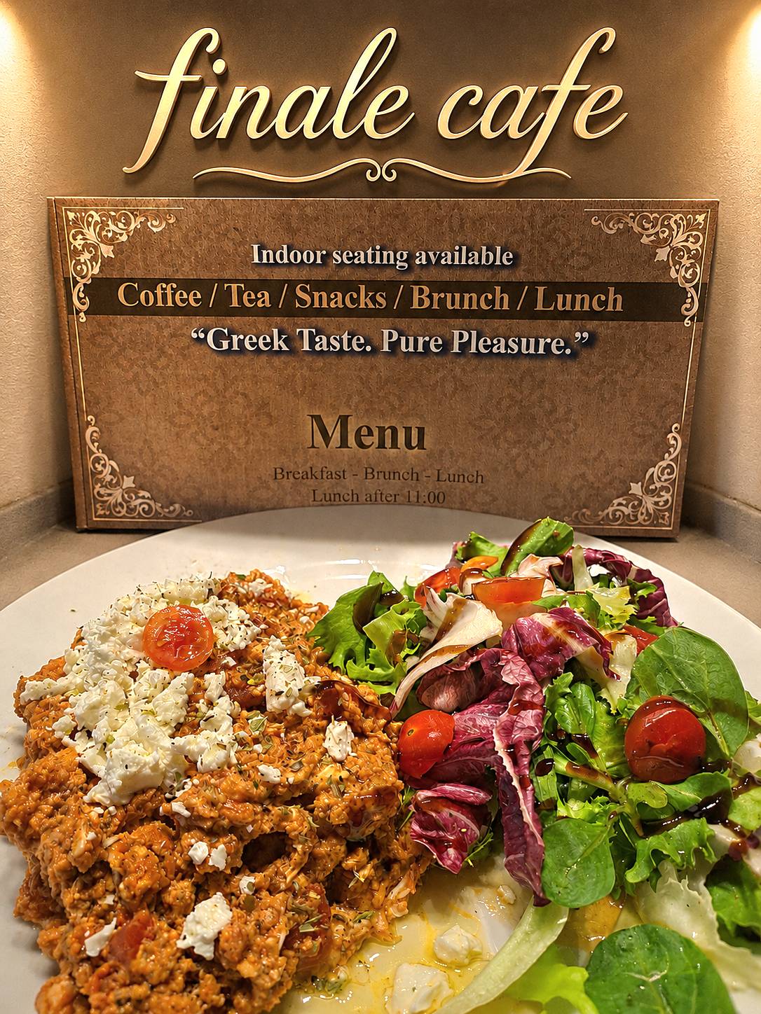 Finale cafe меню