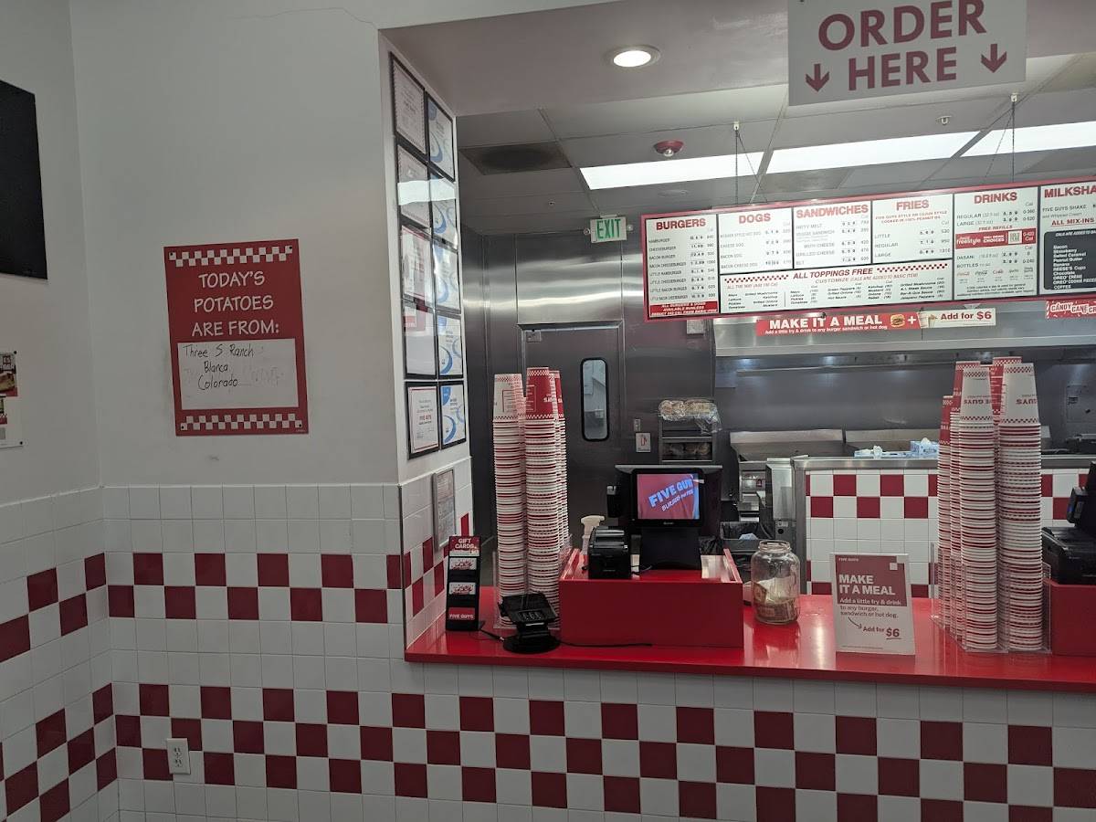 Five Guys меню