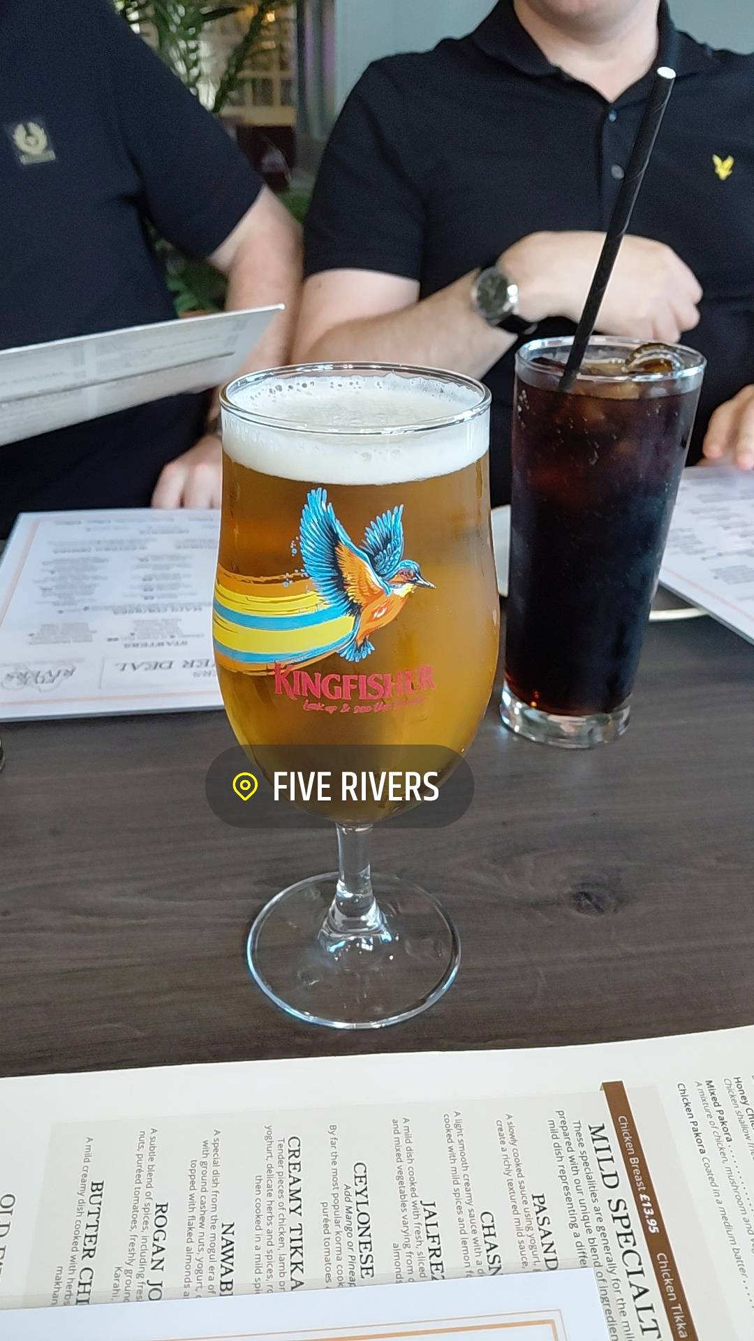 Five Rivers Indian Restaurant меню