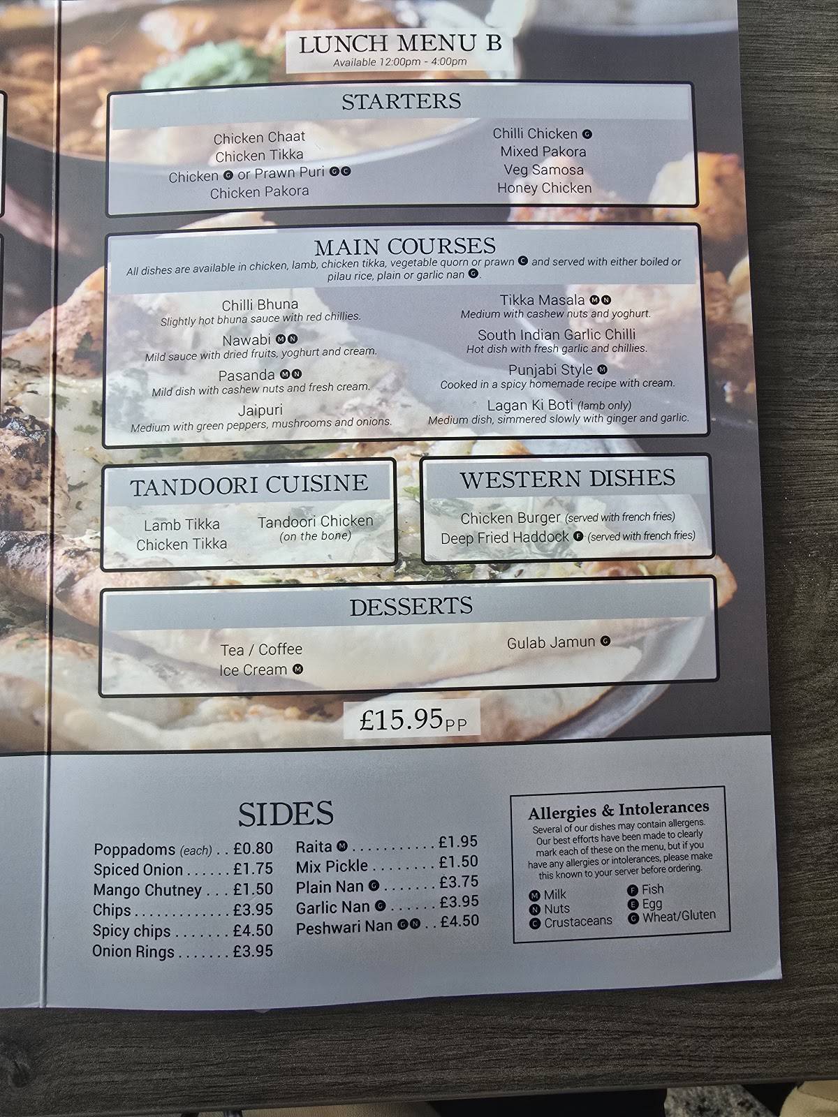 Five Rivers Indian Restaurant меню